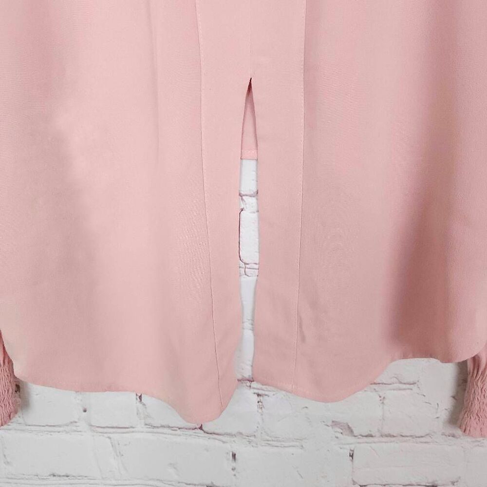 JACK by BB DAKOTA Pink Blush Long Bishop Sleeve Blouse Top Size: Medium - Picture 5 of 7